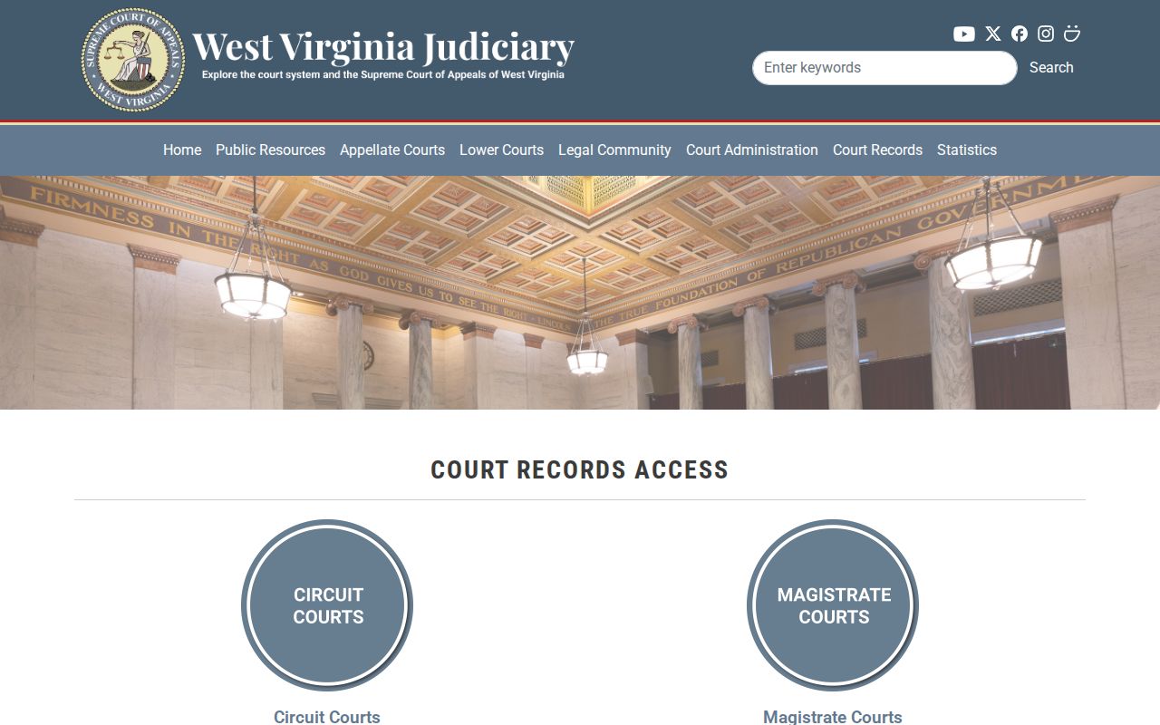 Webster County release record access through West Virginia courts
